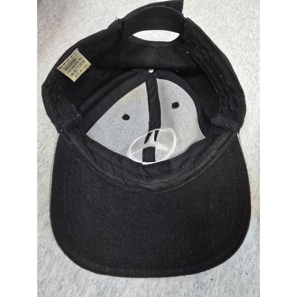 Mercedes-Benz Hat Cap Strap Back Adult One Size Black 100% Cotton Luxury Cars - Picture 5 of 5